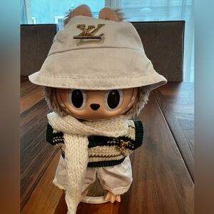 Adorable White and Green outfit for Labubu